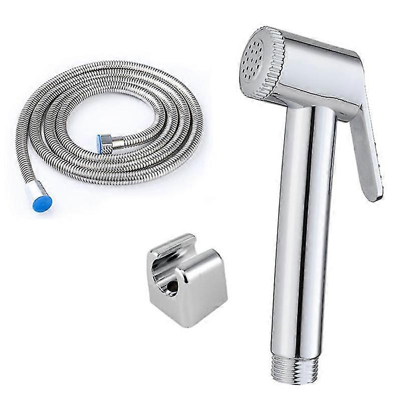 Bidet shower set for toilet with self-clean function