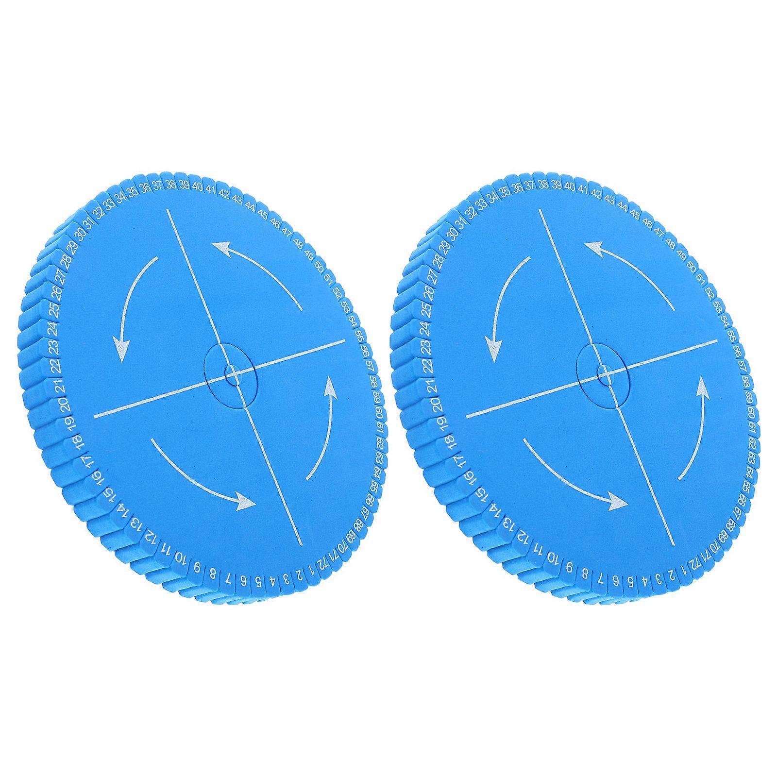 Bracelet Making Board for DIY Kumihimo Disk Braiding Wheel 2Pcs Blue Set