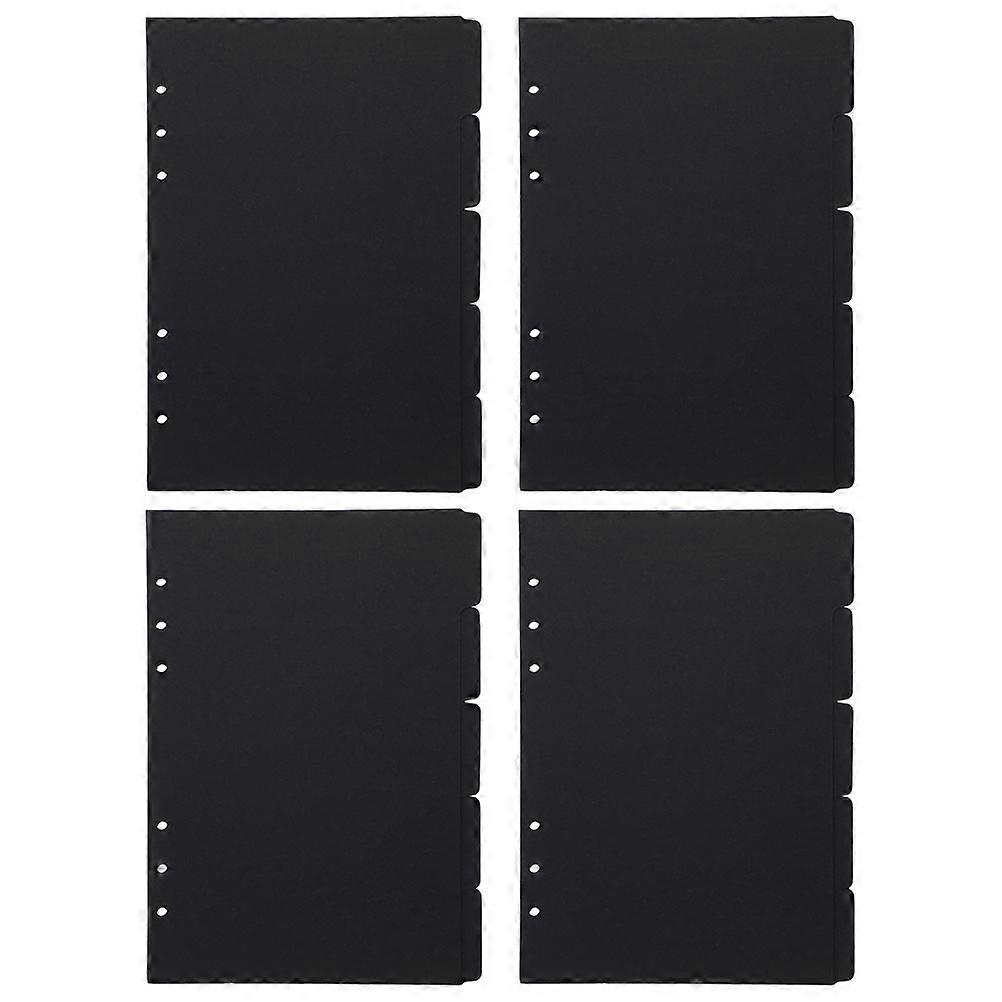 Binder Tabs Notebook Dividers for Organization 60Pcs Black Paper Tabs