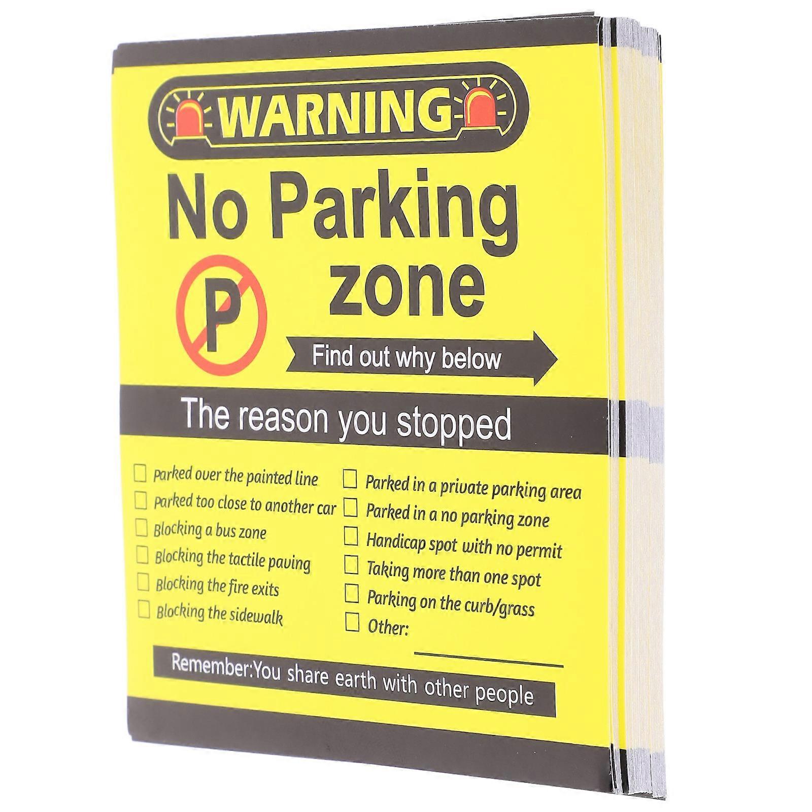 No Parking Sticker Adhesive Sticker for Yard 200 Sheets