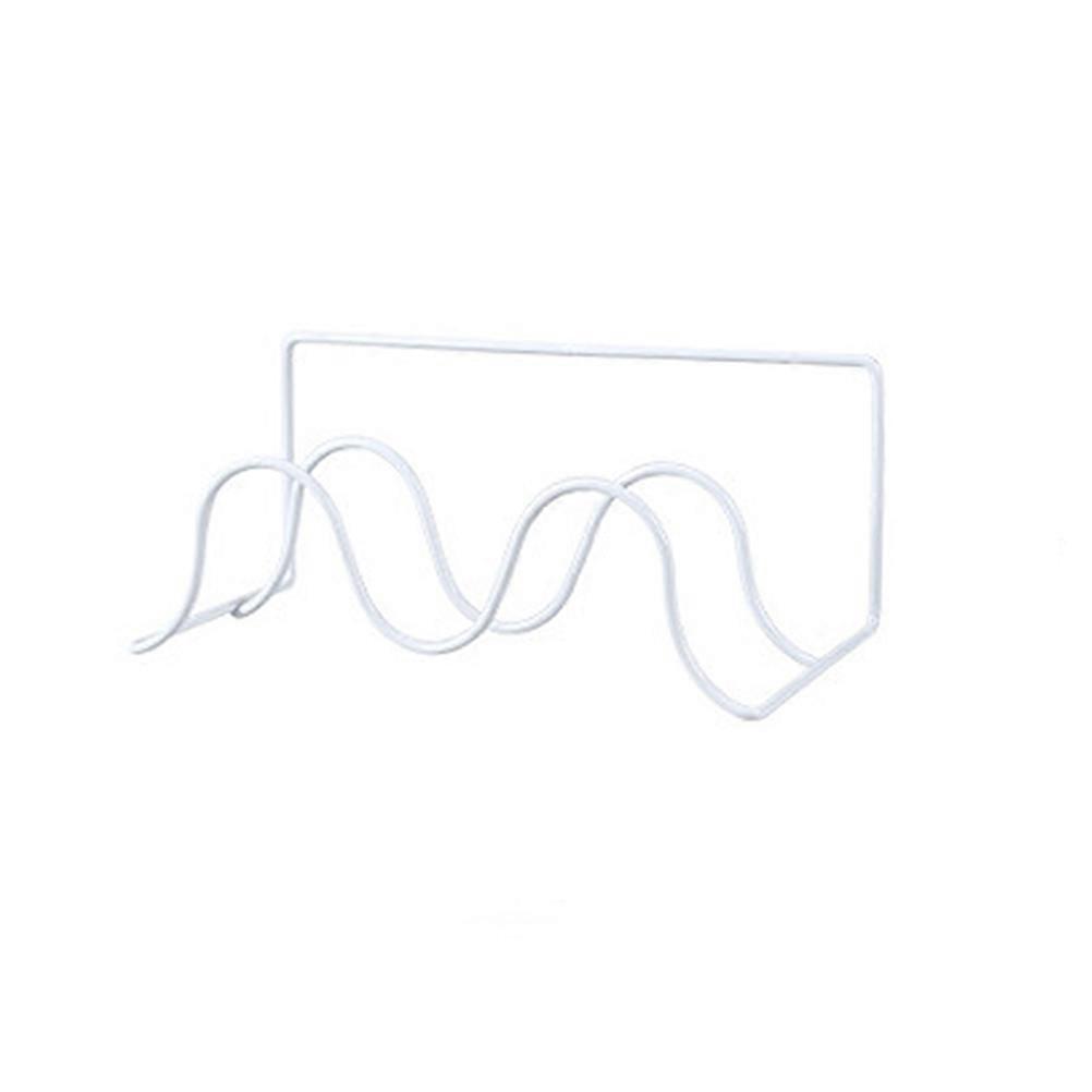 Wall Mount Shoe Rack Double-Layer for Shoes Holding White