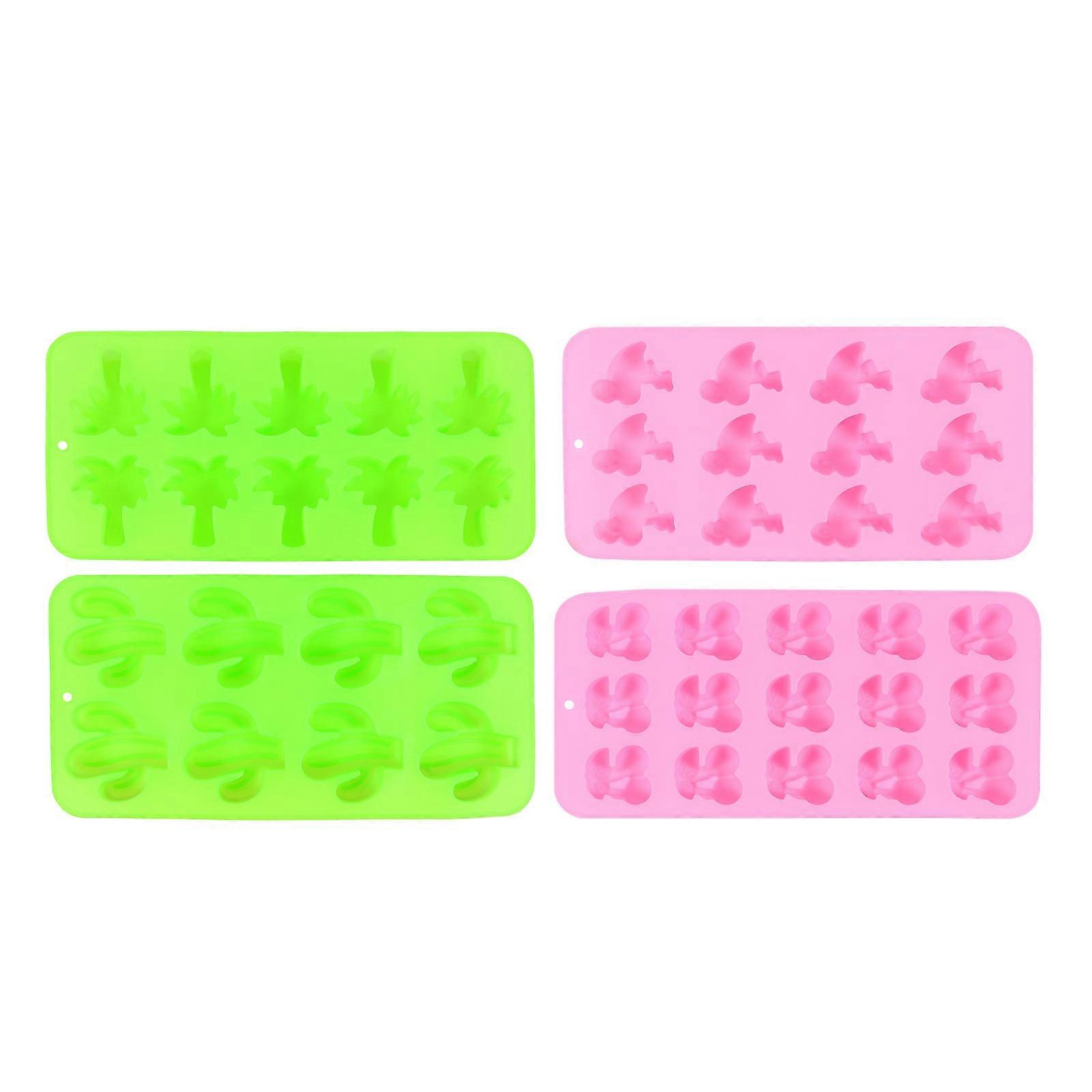 Creative Silicone Baking Molds for DIY Chocolate Making 4Pcs Set