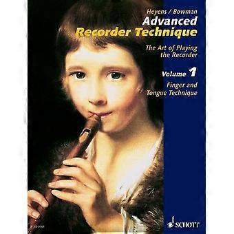 Geavanceerde recorder techniek: vinger en tong techniek: 1