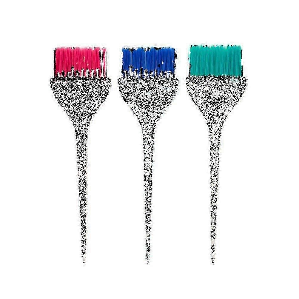 3pcs Hair Coloring Brushes Set - Professional Tinting & Highlighting Tools for