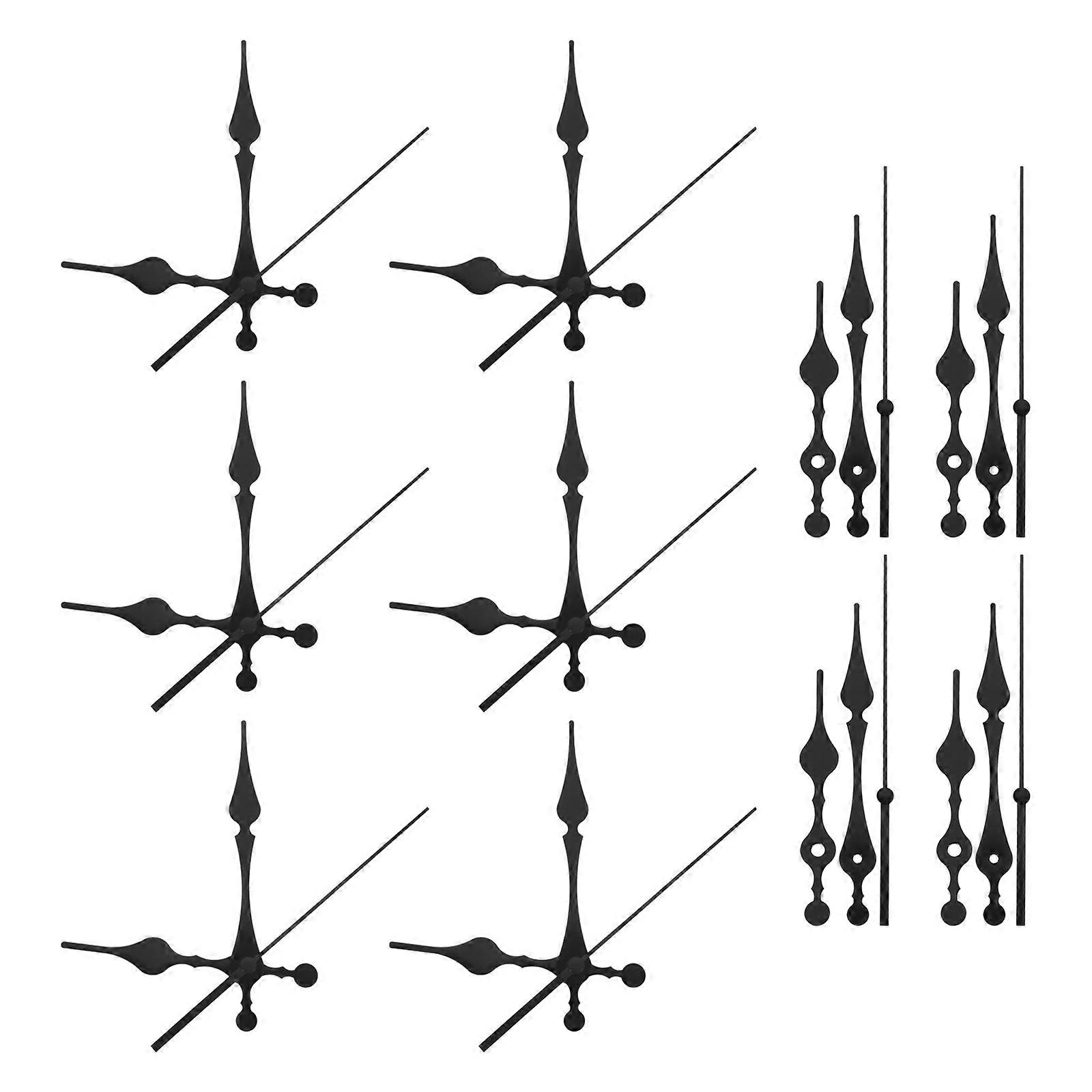 DIY Clock Hands Plastic Replacement for Clock Repair 30Sets Black Movement
