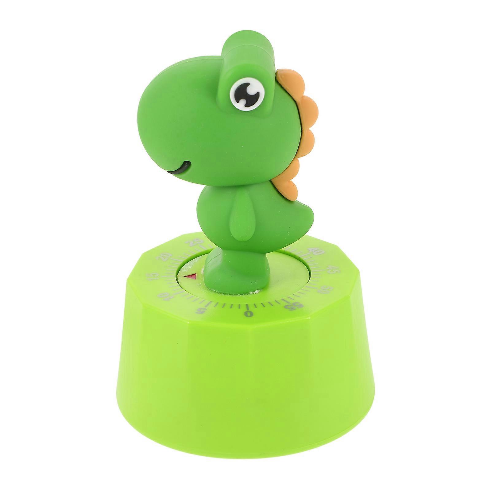Timer Cartoon Mechanical Timer for Learning 2Pcs Green Plastic Study Tool