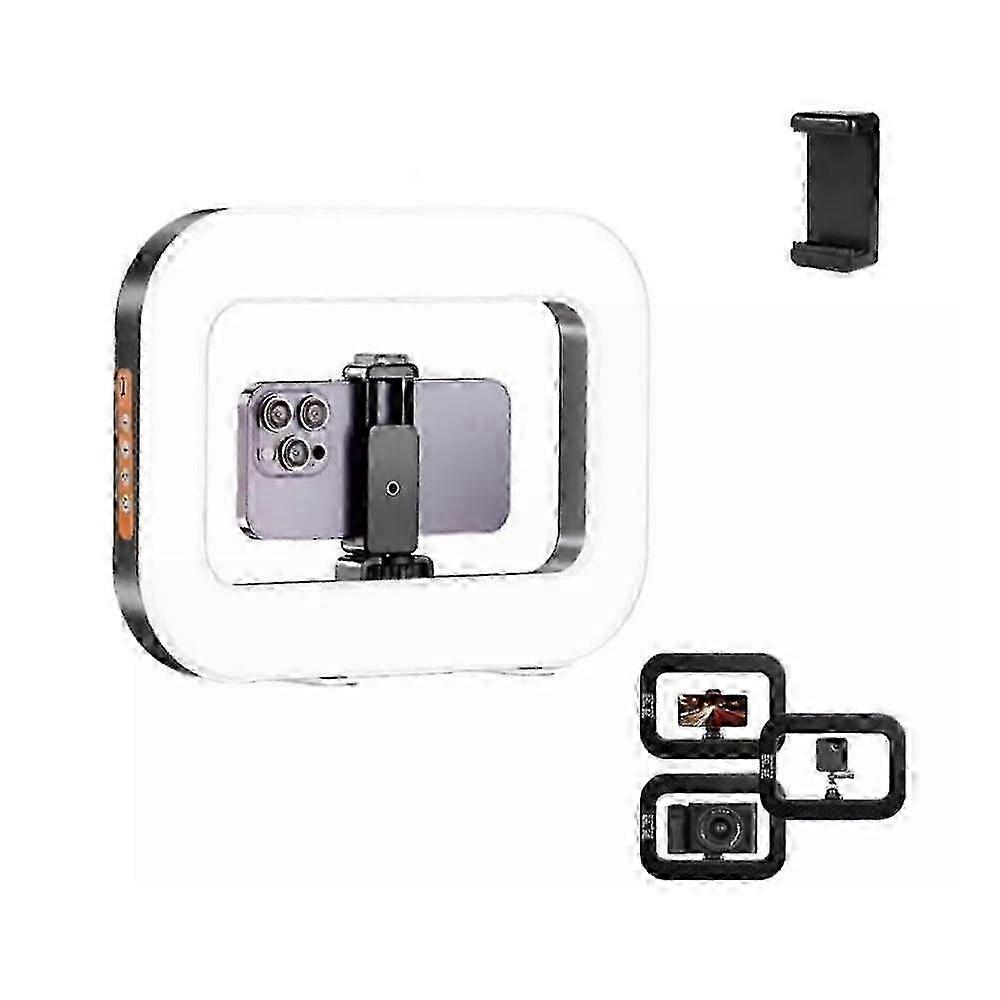 Rechargeable Selfie Portable Ring LightAdjustable Bicolor Fill Light