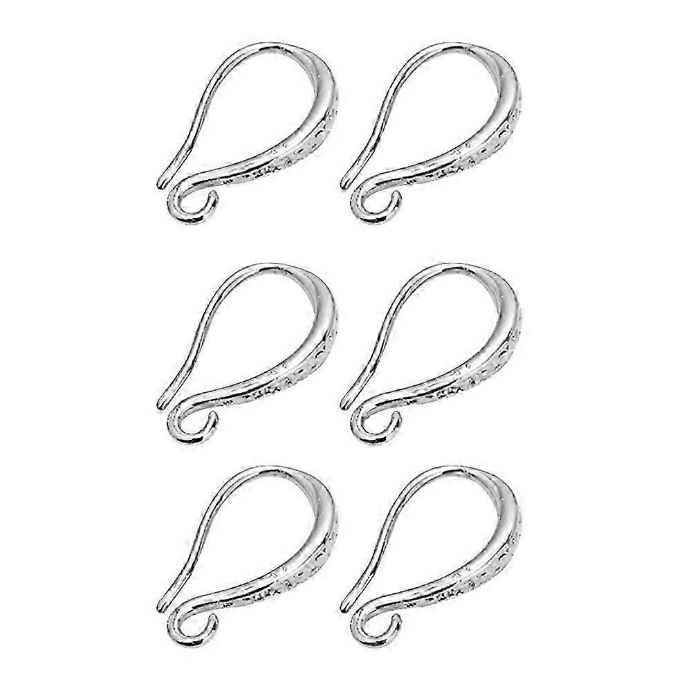 Silver Earring Hooks for DIY Ear Hook Use 3Pair Earring Making Hooks