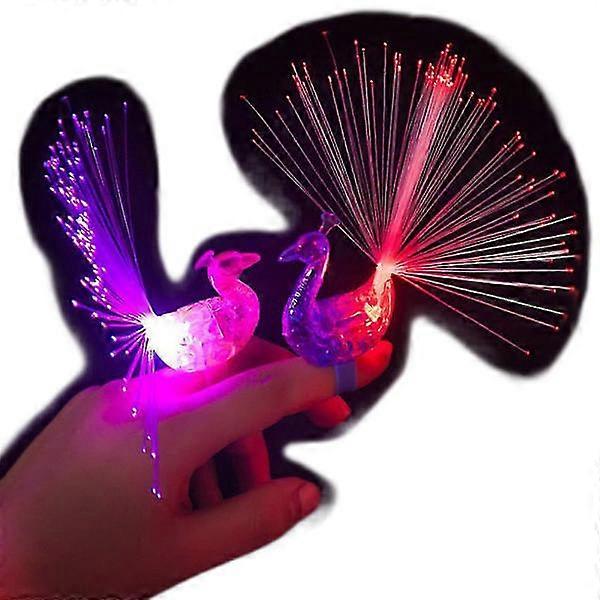 6 pcs Creative Peacock Lights in Ring Shape