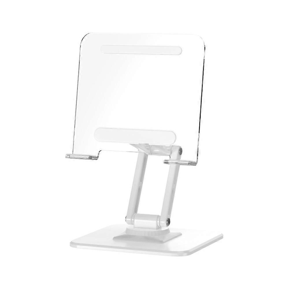 Aryclic Panel Foldable Tablet Stand Transparent Adjustable Tablet Foldable Holder Metal Frame Multi Angle Tablet Phone Bracket