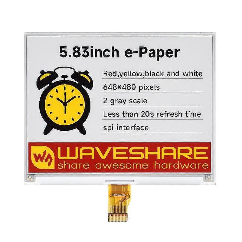 WAVESHARE 5.83 inch e-Paper Display With Driver HAT
