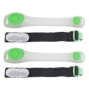 LED-sportsarmbånd Lysende armbånd for sikkerhet 4 stk.