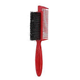 Pente para pentear cabelo 2 em 1 com 1 unidade para uso doméstico, vermelho, material durável.