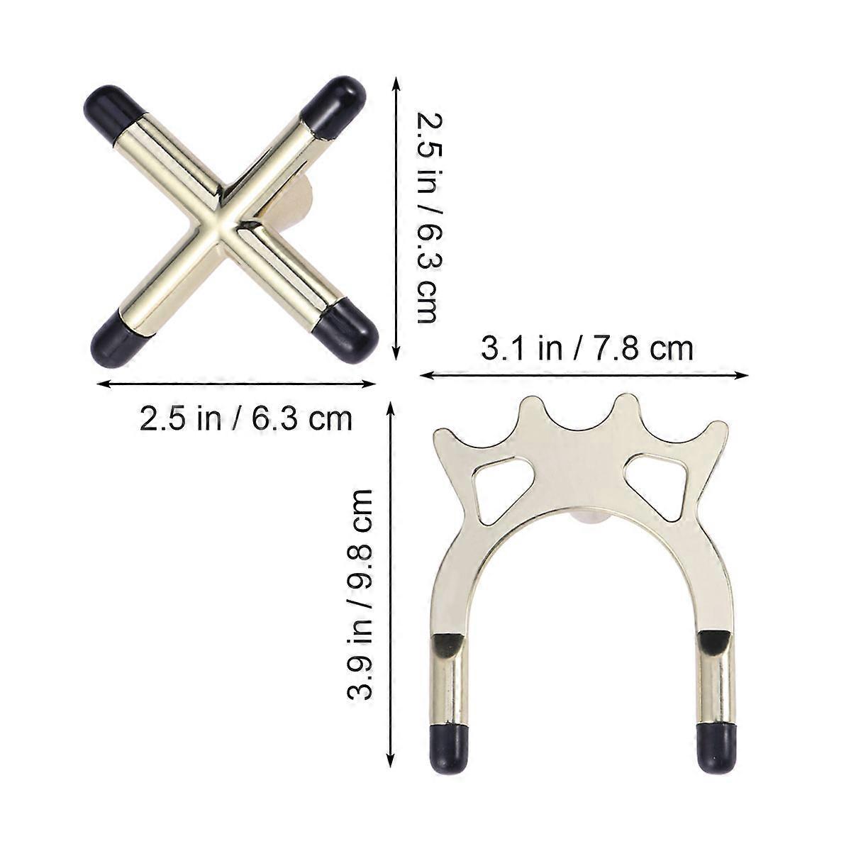 Pool Table Accessory Snooker Cue Rack Antlers Bridge Holders 2Pcs