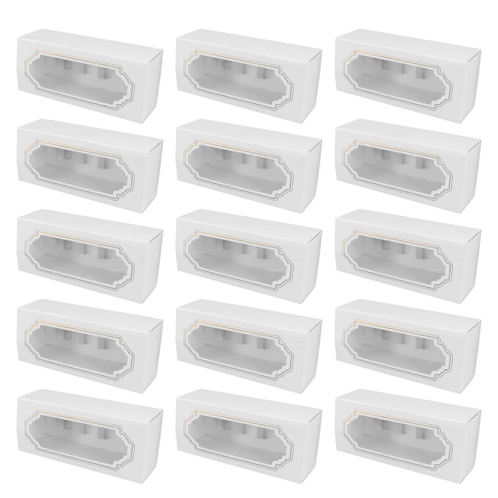Bakery Macarons Boxes Paper Macarons Box for Storage Use 15Pcs