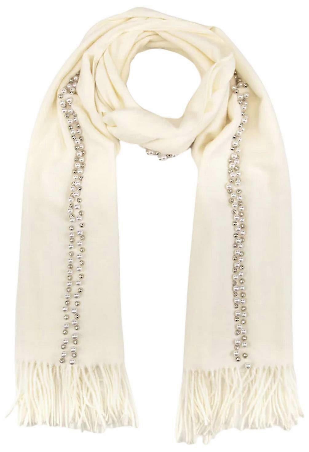 Elie Beaumont Pearl Winter Scarf - White