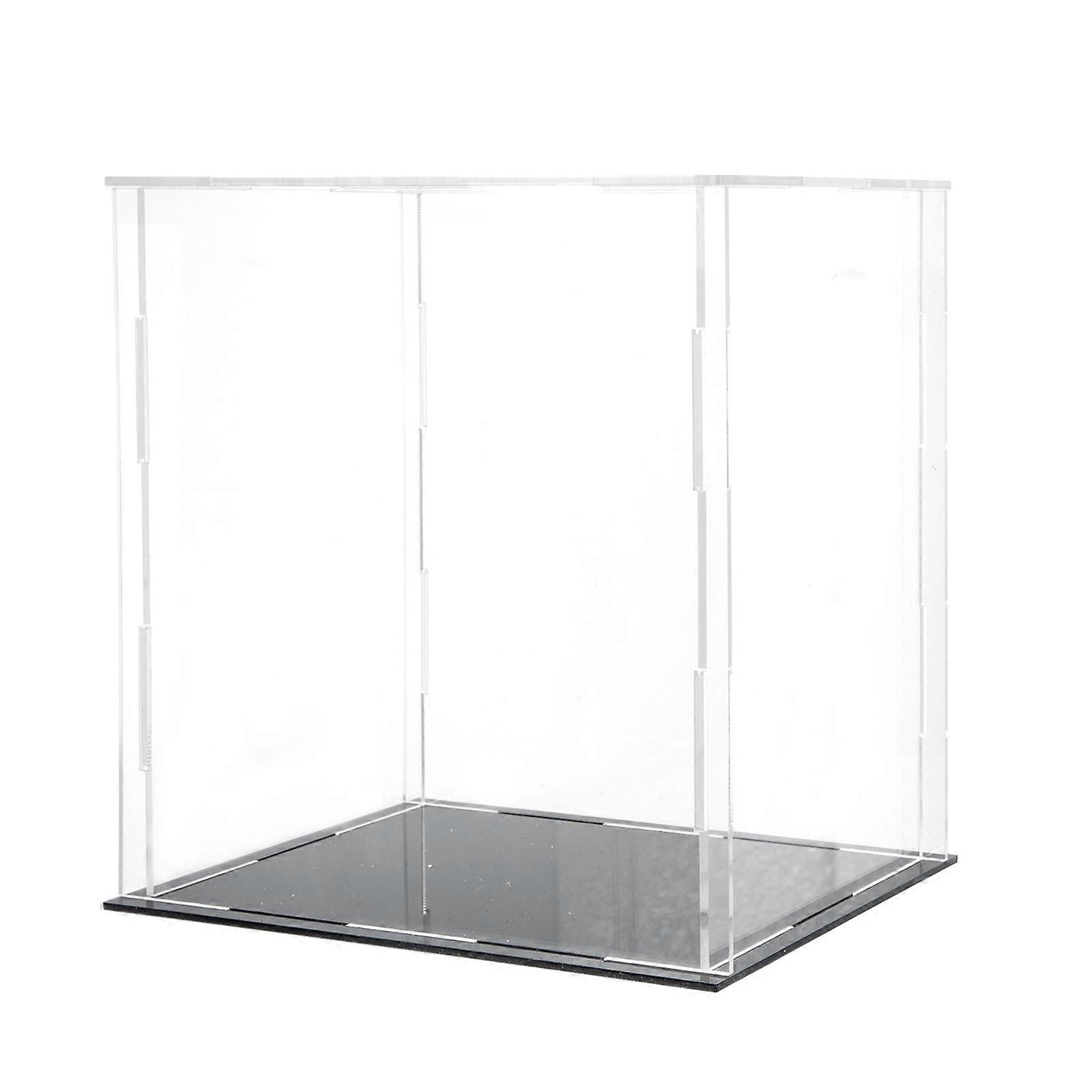 Desktop Display Rack for Dolls with 2Pcs Transparent Organizing Boxes