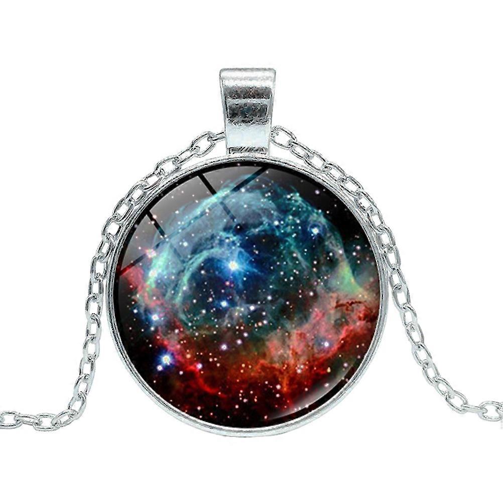 Time Gemstone Necklace Pendant for Decoration Silver