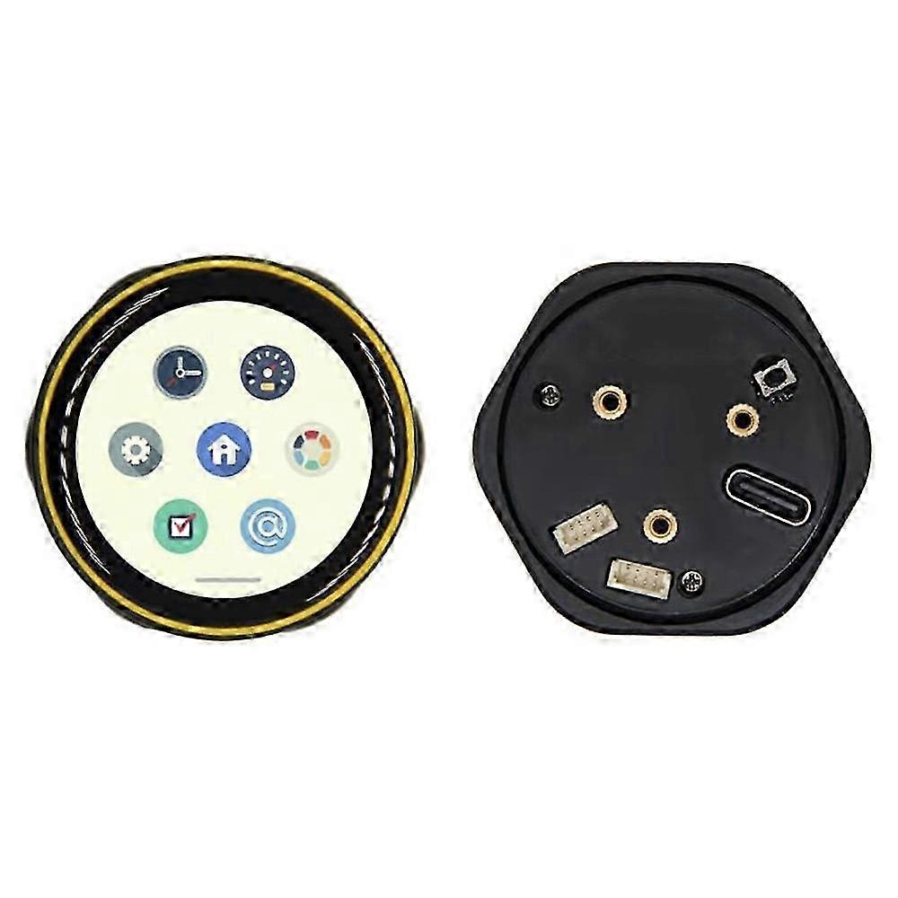 T-Encoder-Pro Rotary Encoder Wireless Module Development Board with 1.2 Inch AMOLED Touch Display (Yellow Border)