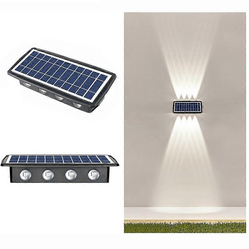 8 LED Solar Wall Lamp