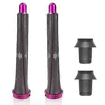 1 Paar 20-mm-Lockenstäbe für langes Haar, kompatibel mit dem Dyson Airwrap Styler, mit 2 Adaptern, die mit dem Dyson Airwrap Styler kompatibel sind.