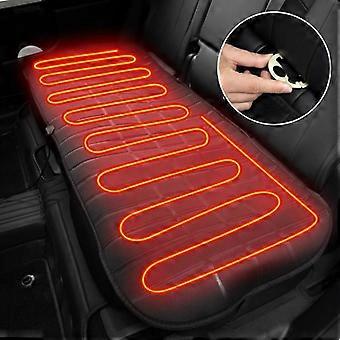 Housse de siège arrière chauffante universelle pour voiture, 2e rangée, 12 V, 24 V, accessoire de protection pour l'hiver