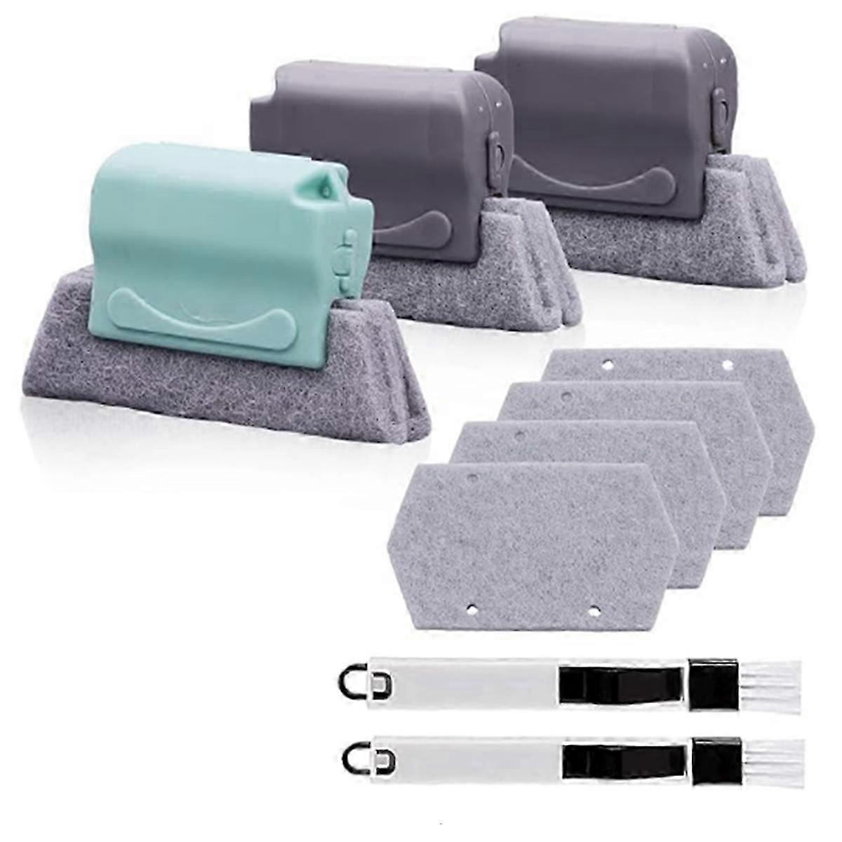 Magic Window Track Cleaner Tool Set ,Window Groove Cleaning Brush Tools Set