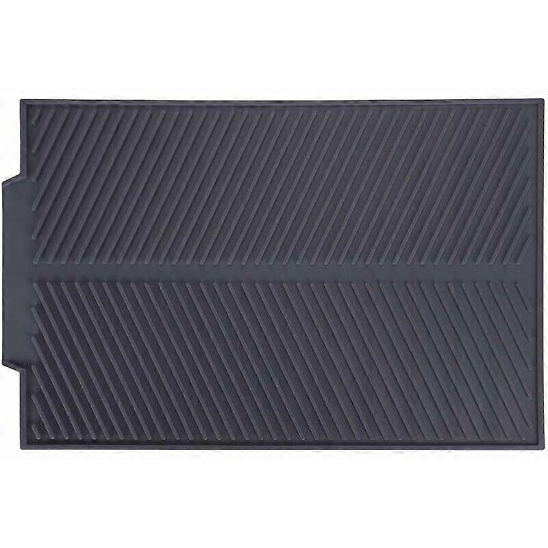 Rectangular Heat Resistant Non-Slip Silicone Drying Mat (Gray)