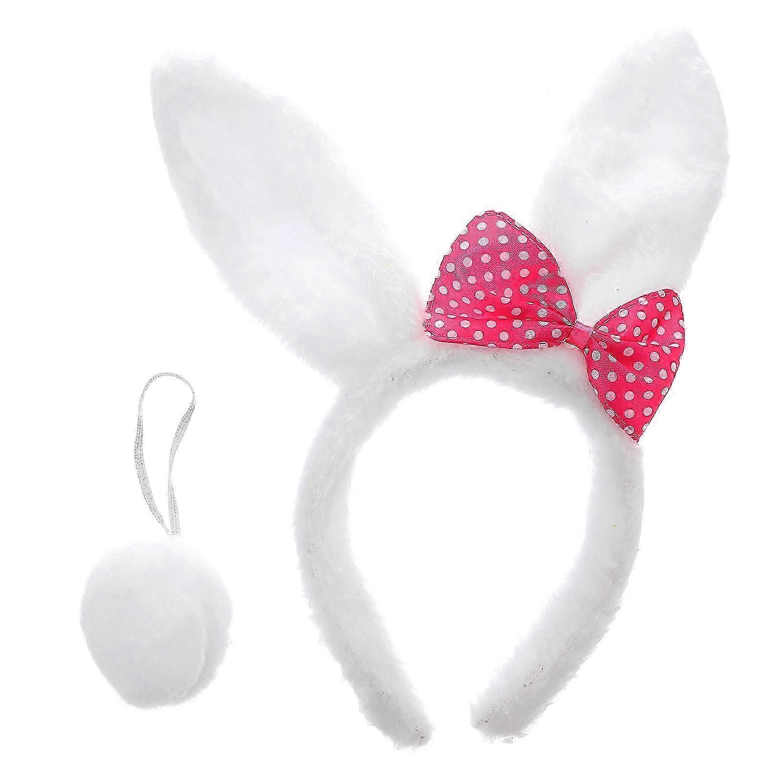 Rabbit Ear Headband Bunny Set for Easter Decorations with 2Pcs