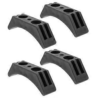 Dumbbell Storage Rack Sturdy Dumbbell Bracket for Storage 4Pcs Black PP