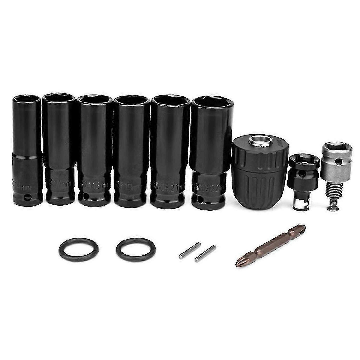14Pcs Electric Impact Wrench Hexs Socket Adapter Kit