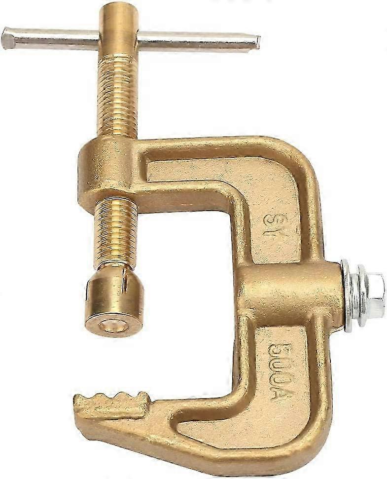 Welding Ground Clamp, 500A Brass Material Classical G Shape