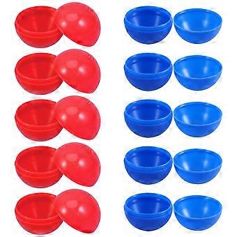 50pcs vides colorés capsules boules pour enfants cotillons de fête ronds remplissables capsules de jouets pour des prix surprises contenants réutilisables en plastique pour l’anniversaire et 