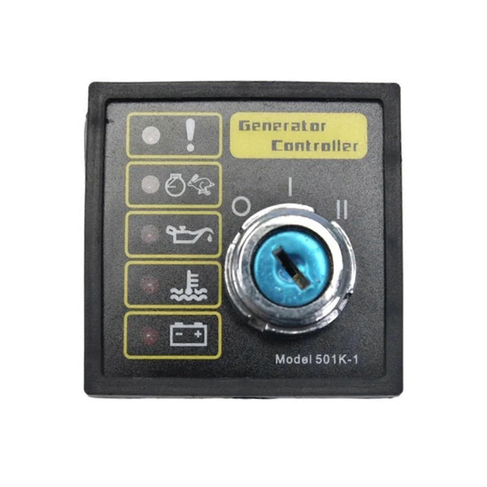 Generator Controller Manual Key Start Replacement Engine Control Module Compact Size Design for DSE501K