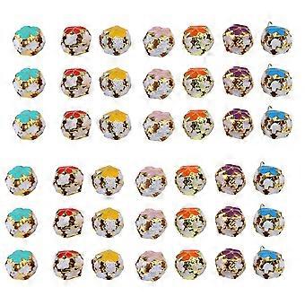 Pet Collar Bells Colorful Flower Bell for Cat Use 100Pcs Metal Bells