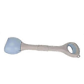 Ramasse-crottes portable pour chiens avec poignée et boucle de suspension, pour chiens de toutes tailles - L-bleu, zxl