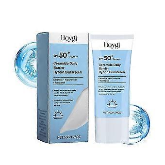 HOYGI Ceramide Daily Barrier Sunscreen，With Ceramides + Niacinamide + Panthenol: Intensive Moisturizing Sunscreen
