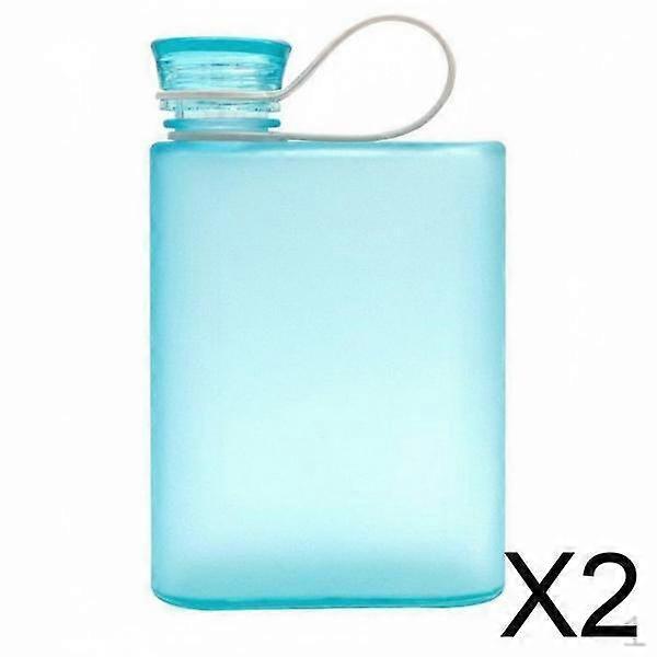 Frosted Water Bottles, Flat Design, Rectangular, Minimalist, for Commuters, School, Office