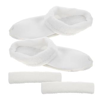 White Shoes for Winter 4Sets Removable Plush Shoe Liners