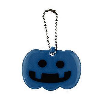 Halloween Reflector Gear Bags Night Back Pumpkin Walking Reflect Pulls Pet Bag Jackets for Tags Hangings Running Decor light blue