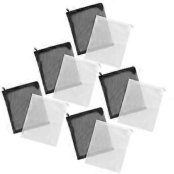 Nettingfilterpose for akvarium som fungerer som filtermedium 12 stk. svart
