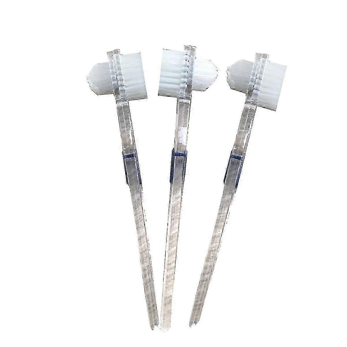 3 Pa Denture Brush False Teeth Cleaning Tool Double-sided Toothbrush