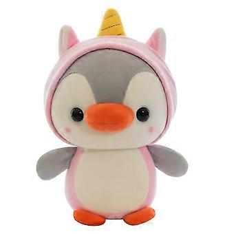 Pinguin-Einhorn-Plüschtier, 25 cm, süßes Geschenk für Kinder zum Geburtstag und zu Weihnachten
