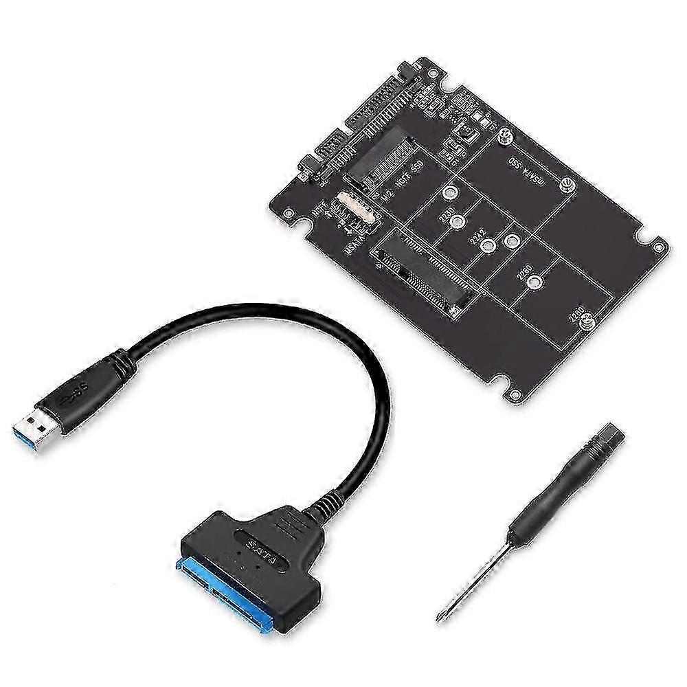 Dual-Protocol M.2 mSATA SATA Adapter