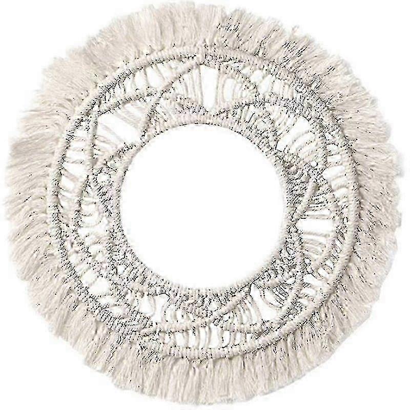 Round Natural Macrame Wall Decor