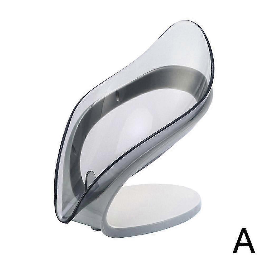 Leaf-Shaped Self-Draining Soap Tray