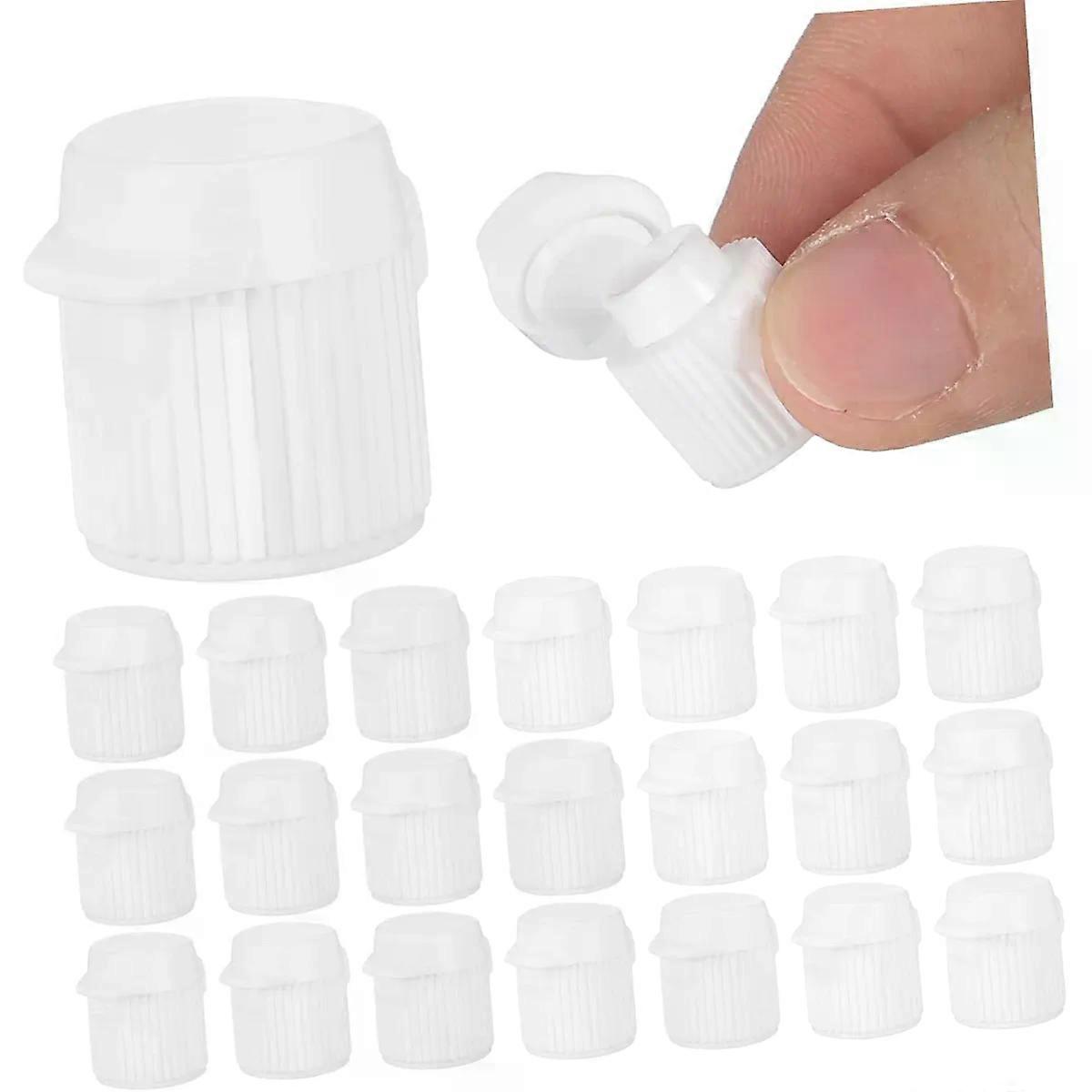 30Pcs Screw-in Toothpaste Caps, Flip-Design Plastic Covers