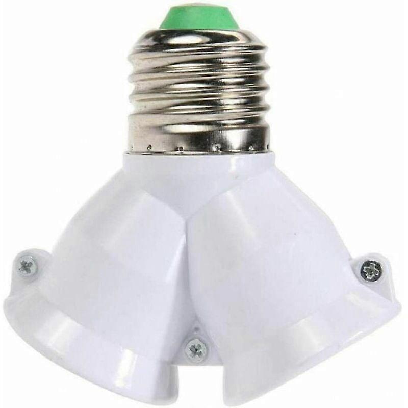 Heat-Resistant E27 Dual Socket Adapter