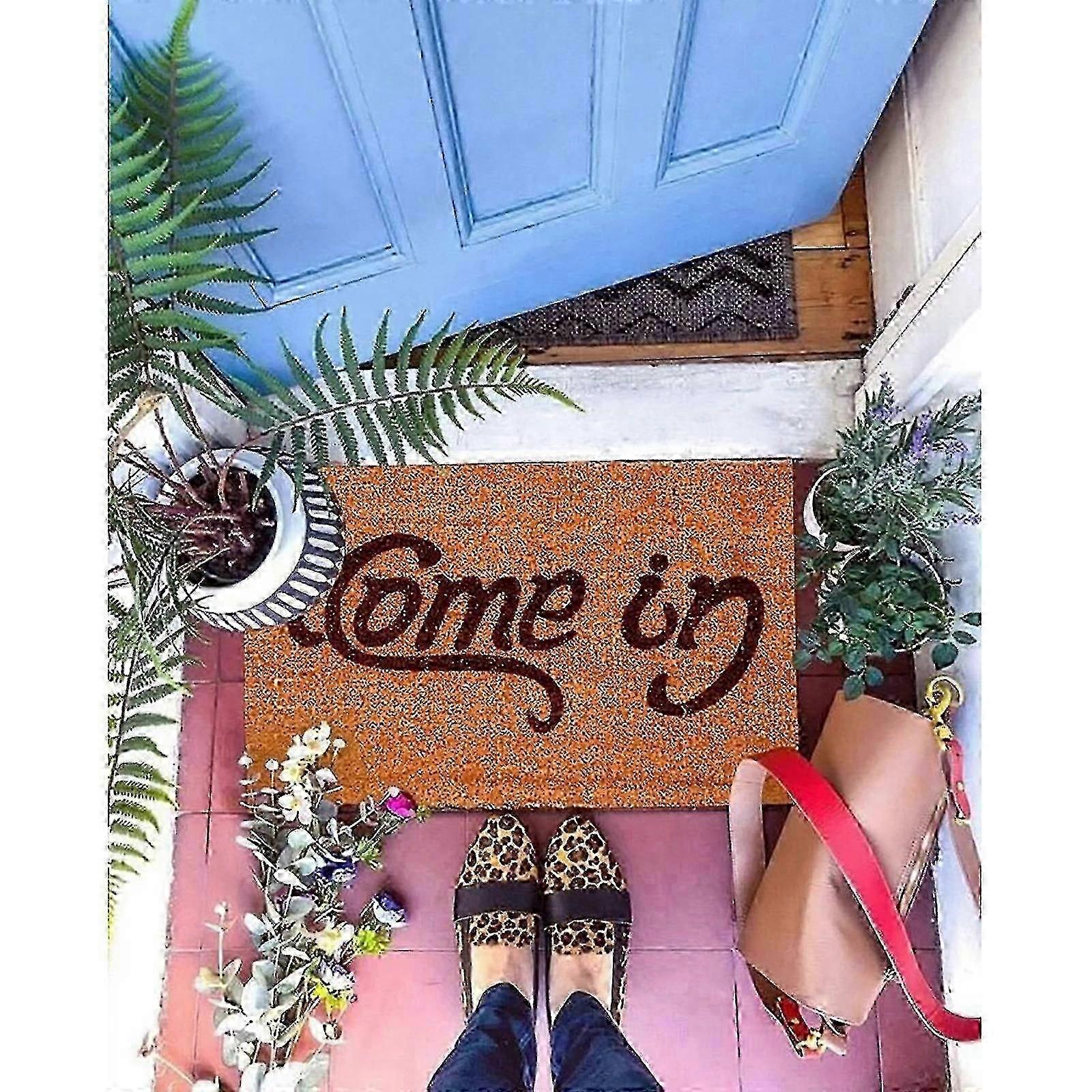 Reversible Welcome Go Away Doormat