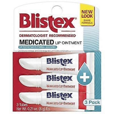 Blistex Medicated Lip Ointment Pack, 3 ea